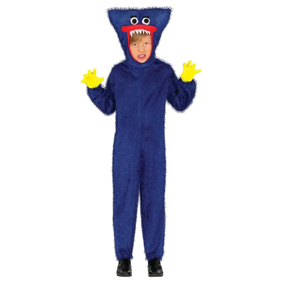 Blå Monster Barn Maskeraddräkt
