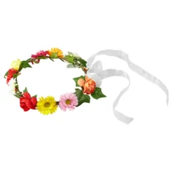Blomsterkrans med Sidenband