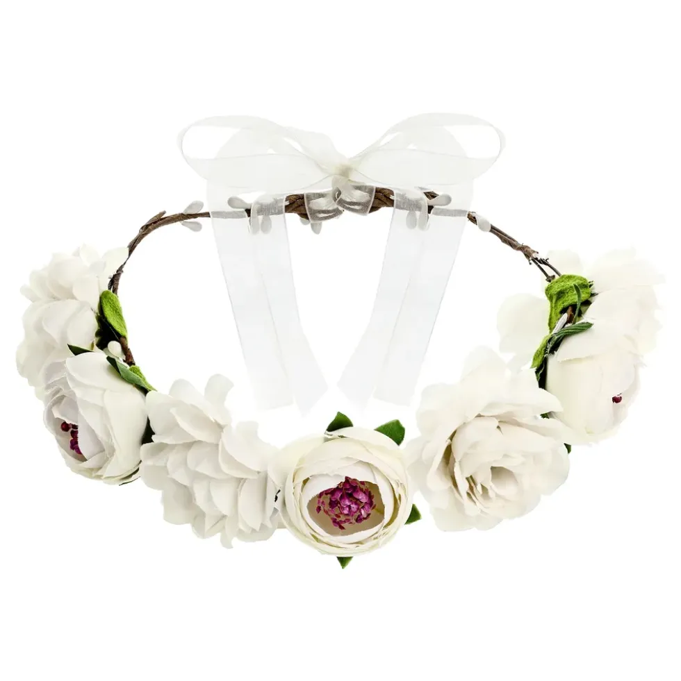 Blomsterkrans Rosor Vit