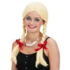 Blond Peruk med Flätor