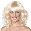 Blond Peruk med Lockar