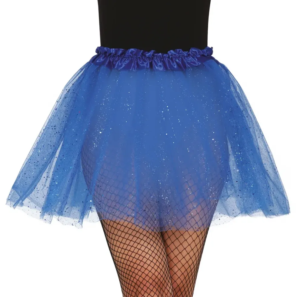 Blå Tyllkjol med Glitter