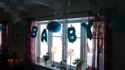 Bokstavsballonger Baby Blå