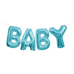 Bokstavsballonger Baby Blå