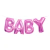 Bokstavsballonger Baby Rosa