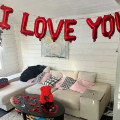 Bokstavsballonger I Love You