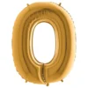 Bokstavsballong Guld Metallic