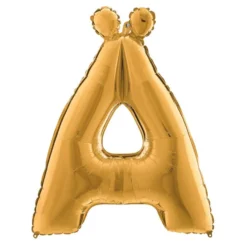 Bokstavsballong Guld Metallic