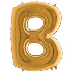 Bokstavsballong Guld Metallic