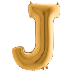 Bokstavsballong Guld Metallic