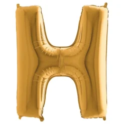 Bokstavsballong Guld Metallic
