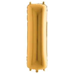 Bokstavsballong Guld Metallic