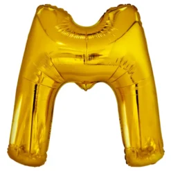 Bokstavsballong Guld Metallic