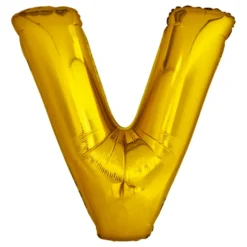 Bokstavsballong Guld Metallic