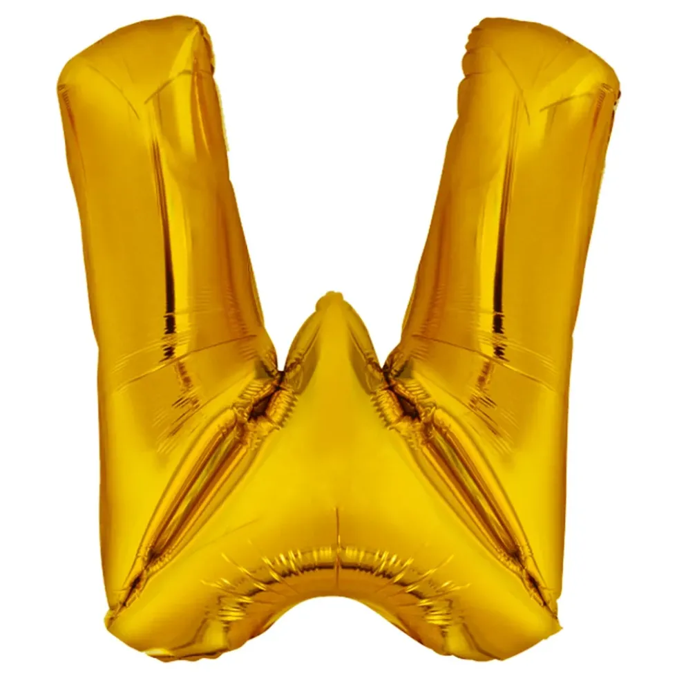 Bokstavsballong Guld Metallic