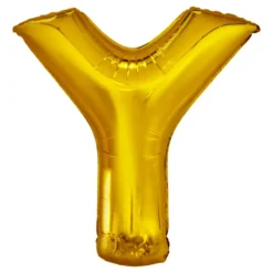 Bokstavsballong Guld Metallic
