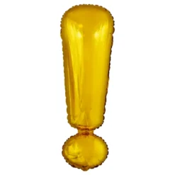 Bokstavsballong Guld Metallic