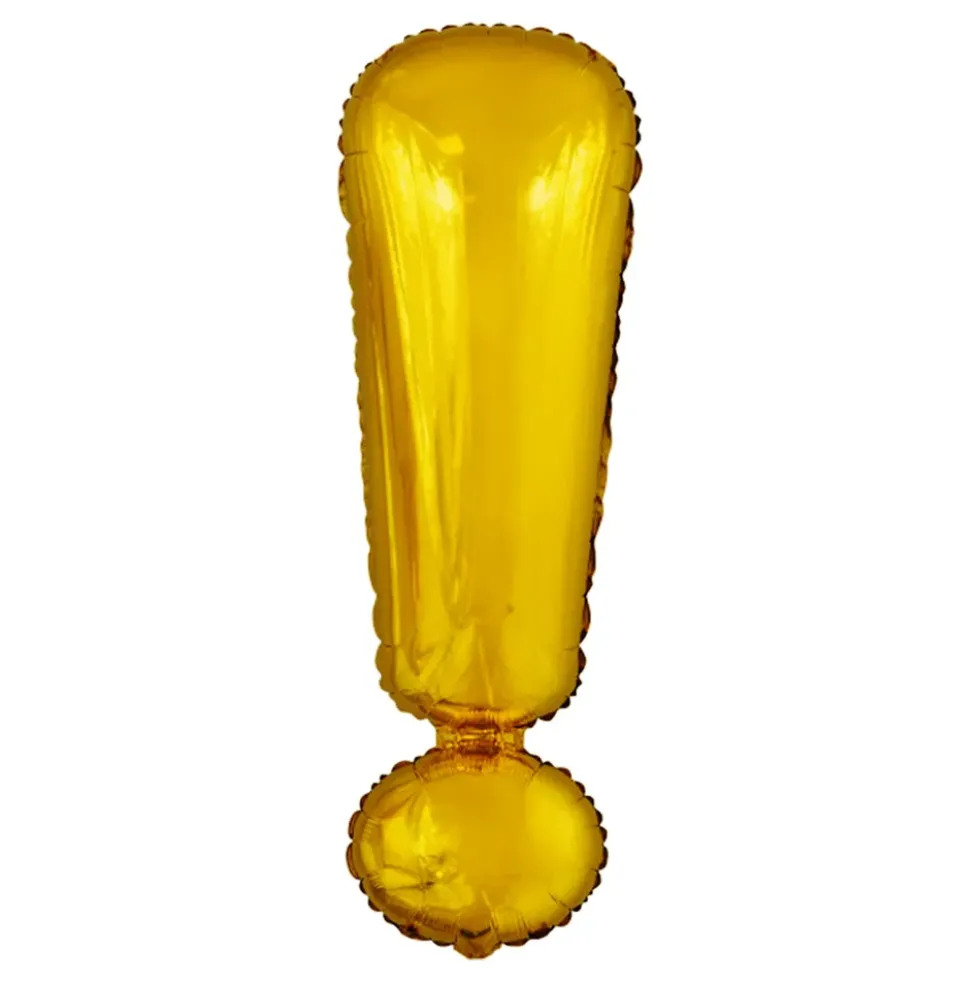 Bokstavsballong Guld Metallic