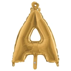 Bokstavsballong Mini Guld