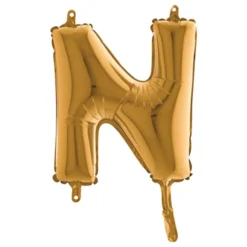 Bokstavsballong Mini Guld