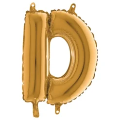 Bokstavsballong Mini Guld