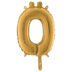 Bokstavsballong Mini Guld