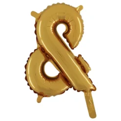 Bokstavsballong Mini Guld