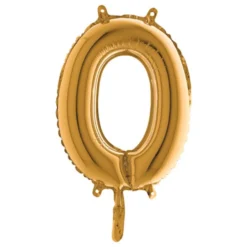 Bokstavsballong Mini Guld