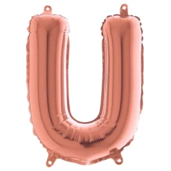 Bokstavsballong Mini Roséguld