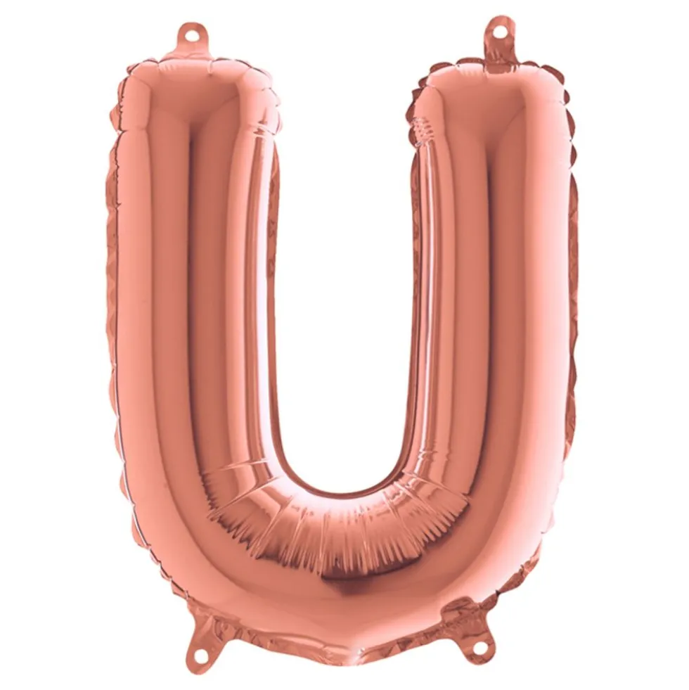 Bokstavsballong Mini Roséguld
