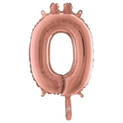 Bokstavsballong Mini Roséguld
