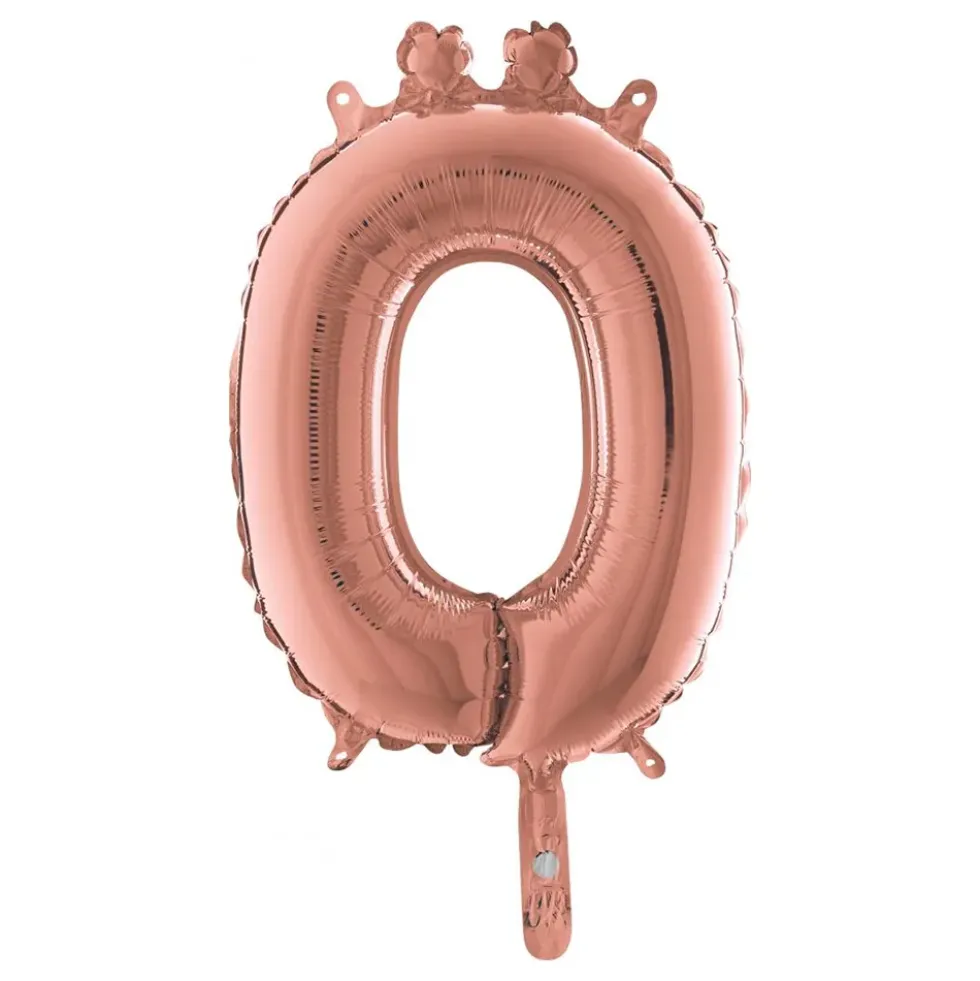 Bokstavsballong Mini Roséguld