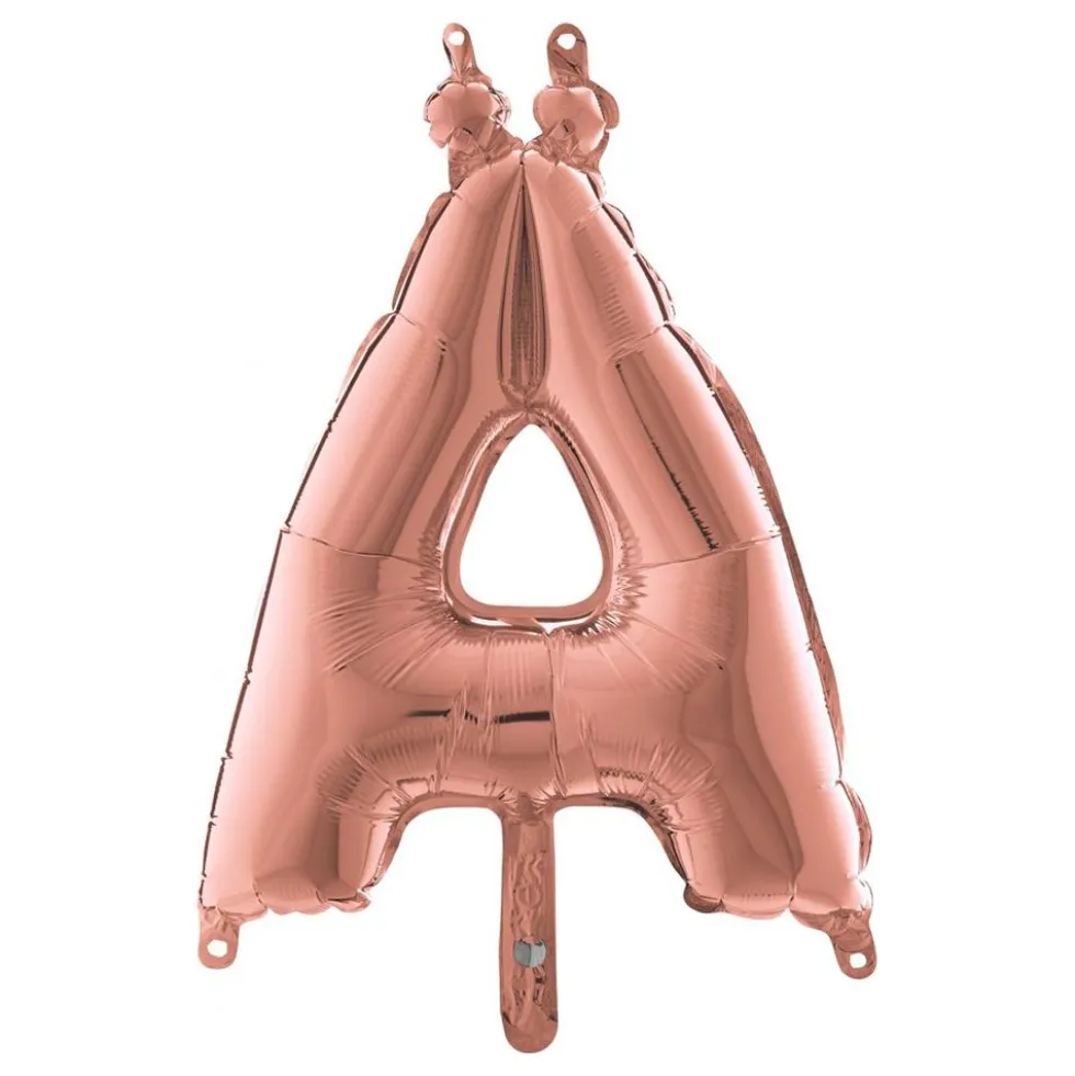 Bokstavsballong Mini Roséguld