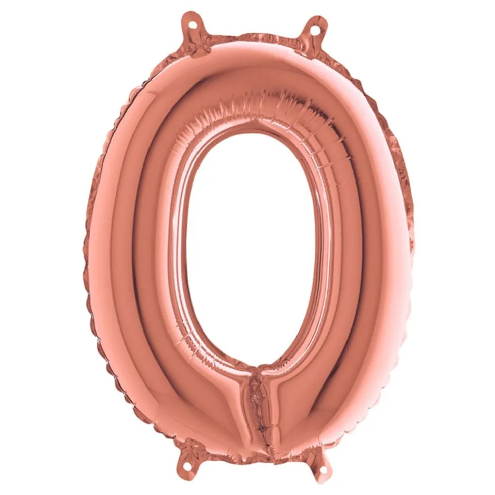 Bokstavsballong Mini Roséguld