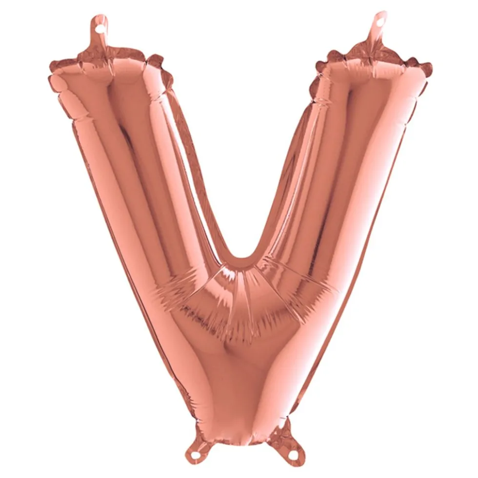 Bokstavsballong Mini Roséguld