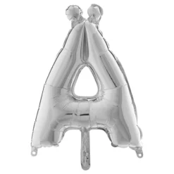Bokstavsballong Mini Silver