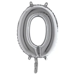 Bokstavsballong Mini Silver