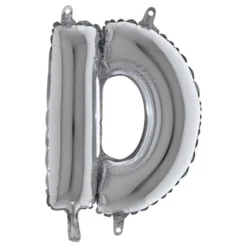 Bokstavsballong Mini Silver