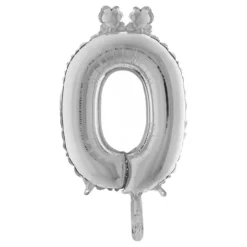 Bokstavsballong Mini Silver