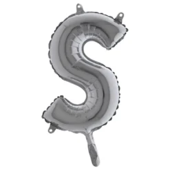 Bokstavsballong Mini Silver