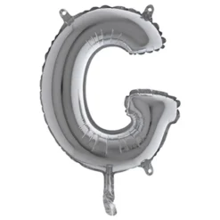 Bokstavsballong Mini Silver