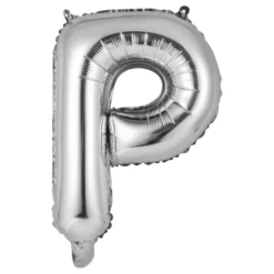 Bokstavsballong Mini Silver Metallic