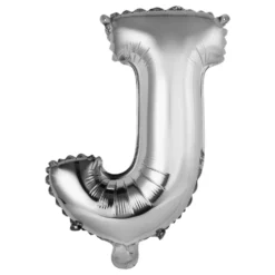 Bokstavsballong Mini Silver Metallic