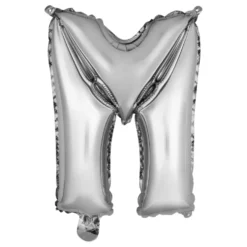 Bokstavsballong Mini Silver Metallic