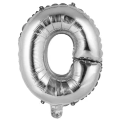 Bokstavsballong Mini Silver Metallic