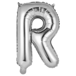 Bokstavsballong Mini Silver Metallic