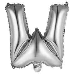 Bokstavsballong Mini Silver Metallic