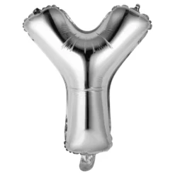 Bokstavsballong Mini Silver Metallic