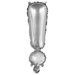 Bokstavsballong Mini Silver Metallic