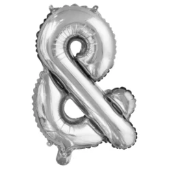 Bokstavsballong Mini Silver Metallic